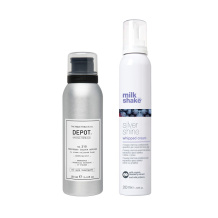 silver shine whipped cream 200 ml + 210 temporary colour mousse 100 ml